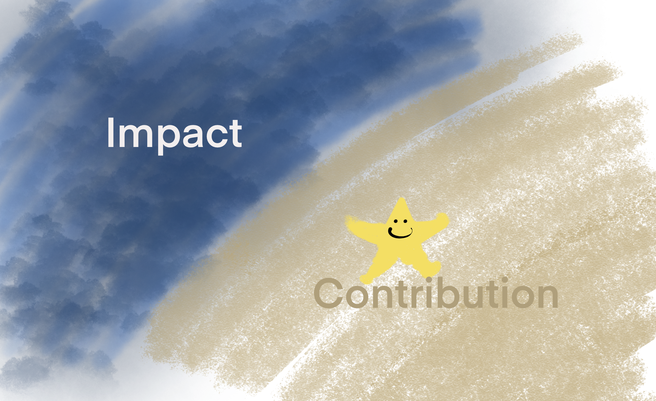 impact is not the same as contribution